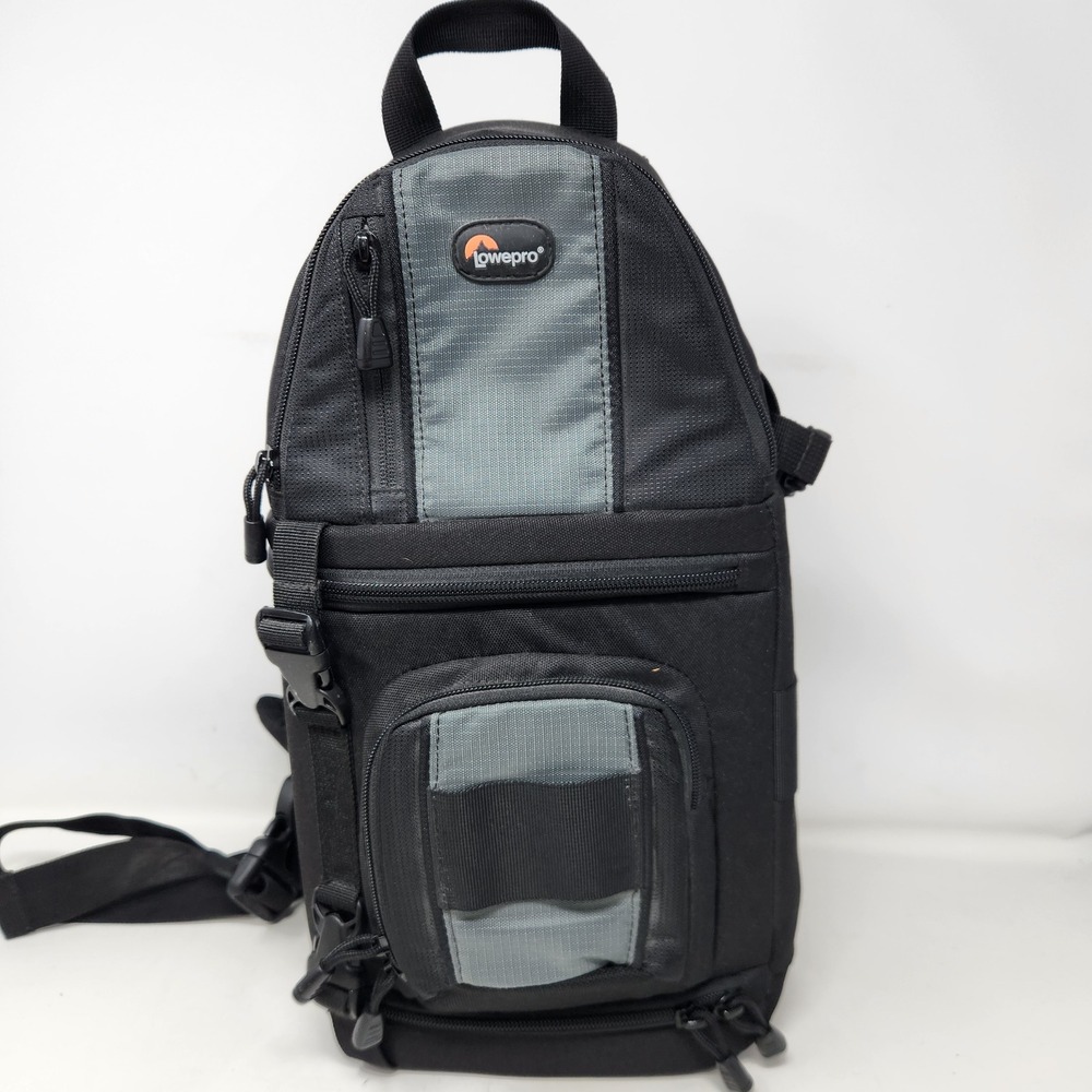 Lowepro SlingShot 102 AW Camera Bag Black Gray DSLR Mirrorless Sling Backpack